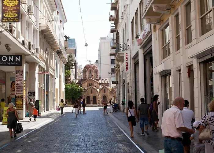 Acropolis Of Athens From Ermou Str